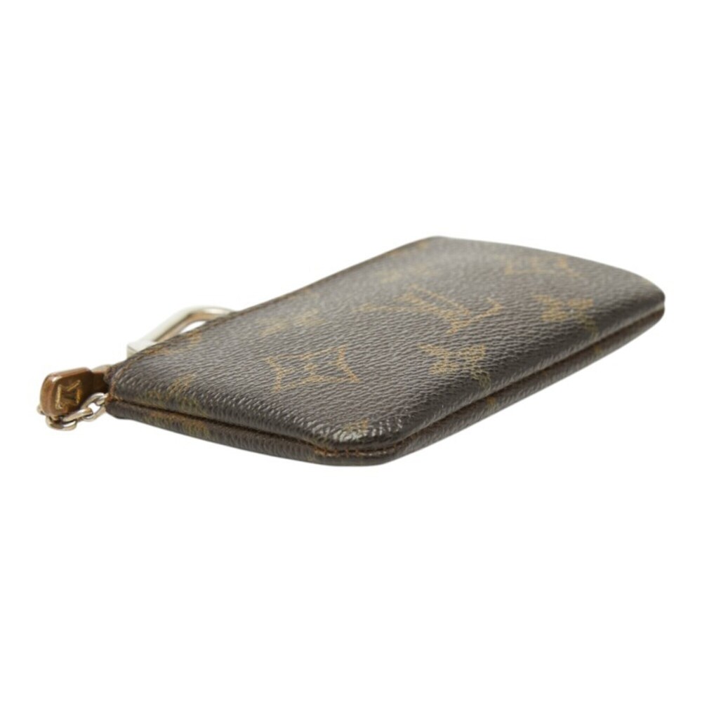 Louis Vuitton Monogram Pochette Clé Wallet/Coin Purse M62650 Brown Leather Wo... - Picture 5 of 9